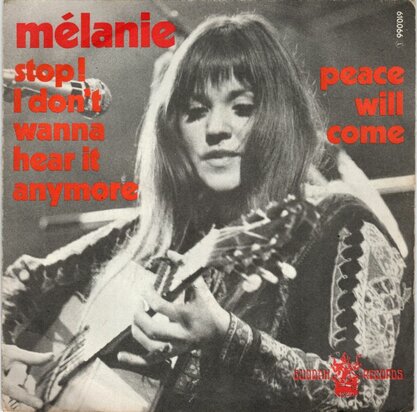 Melanie - Stop, I don't wanna hear it anymore + Merry christmas (Vinylsingle)