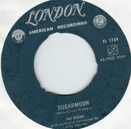 Pat Boone - Sugar moon + Cherie. I love you (Vinylsingle)