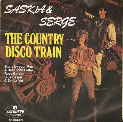 Saskia & Serge - Country disco train + Goodbye Las Vegas (Vinylsingle)