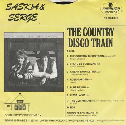 Saskia & Serge - Country disco train + Goodbye Las Vegas (Vinylsingle)