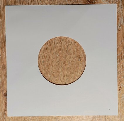 100 stuks Wit Papieren Hoezen voor vinylsingles (High Quality) -  (Vinylaccessoires)