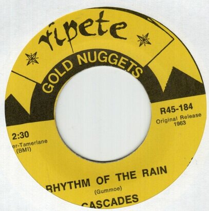 Cascades / Tuneweavers - Rythm of the rain + Happy Happy Birthday baby (Vinylsingle)