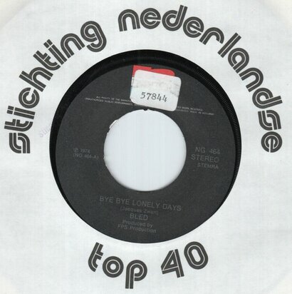 Bled - Bye Bye Lonely Days + Share My Feelings (Vinylsingle)