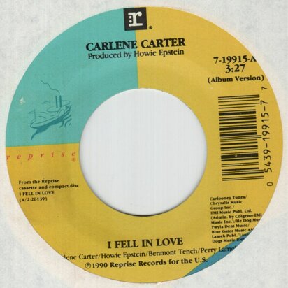 Carlene Carter - I Fell In Love + Guardian Angel (Vinylsingle)