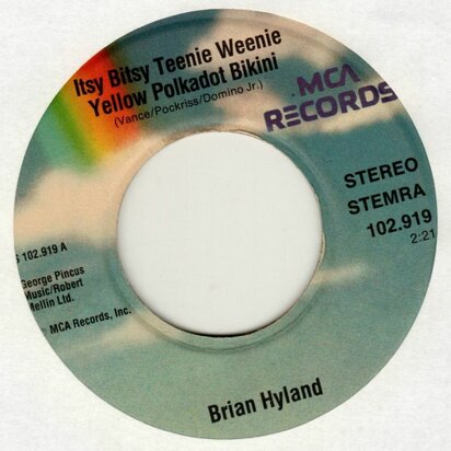 Brian Hyland - Itsy bitsy teenie weenie + The clickely clack song (Vinylsingle)