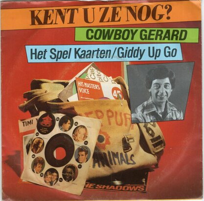 Cowboy Gerard - Het spel kaarten + Giddy up go (Vinylsingle)