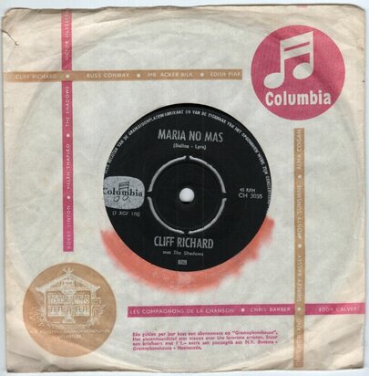Cliff Richard - Maria no mas + Tus besos (Vinylsingle)