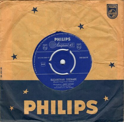 Sweet Sixteen - Elizabethan Serenade + Met Zestien (Vinylsingle)