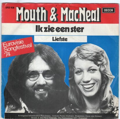 Mouth & MacNeal - Ik zie een ster + Liefste (Vinylsingle)