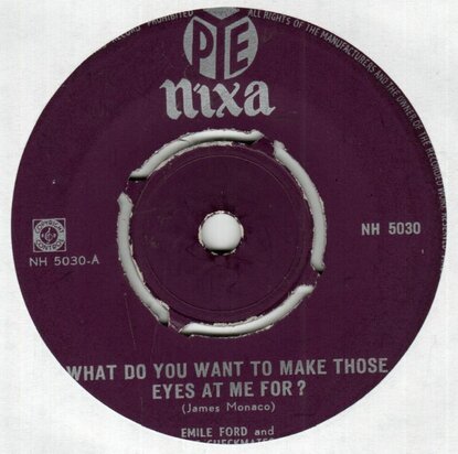 Emile Ford - What do you want to make those eyes at me for + Don't tell me your troubles (Vinylsingle)