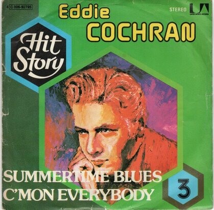 Eddie Cochran - Summertime blues + C'mon everybody (Vinylsingle)