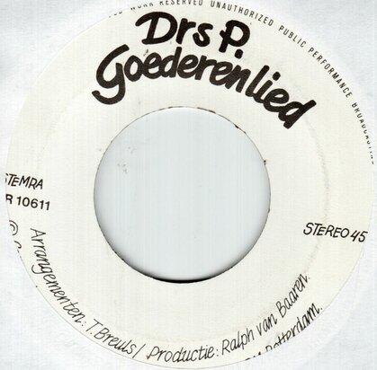 Drs. P. / Jules de Corte - Goederenlied + Geluk Is Niet Transportabel (Vinylsingle)