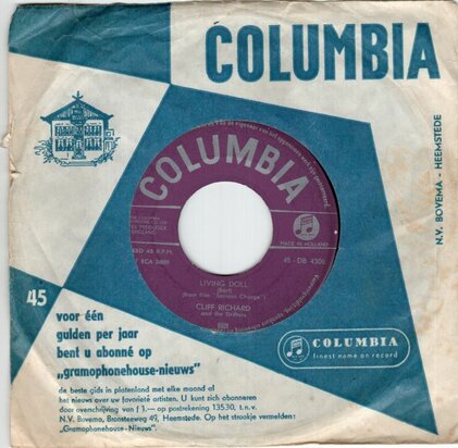 Cliff Richard - Living doll + Apron strings (Vinylsingle)