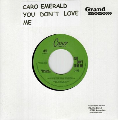 Caro Emerald - Dr. Wanna Do + You Don't Love Me (Vinylsingle)