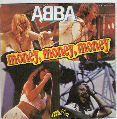 Abba - Money, money, money + Crazy world (Vinylsingle)