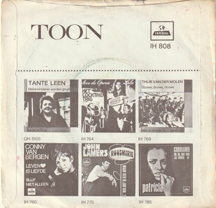Toon Hermans - De slinger van de koffergrammofoon + De muze man (Vinylsingle)
