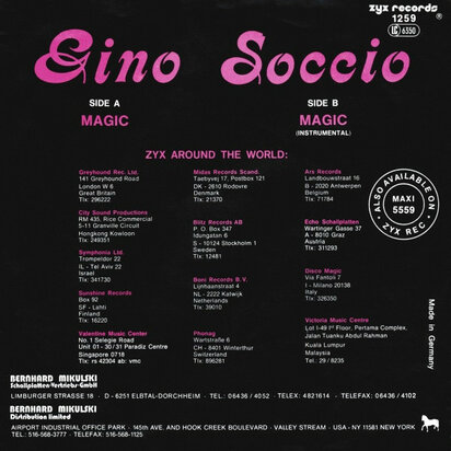 Gino Soccio - Magic + Magic (Instrumental) (Vinylsingle)
