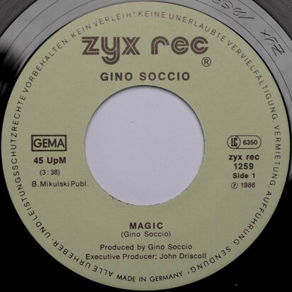 Gino Soccio - Magic + Magic (Instrumental) (Vinylsingle)