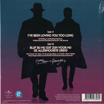 Andre Hazes & Gerard Joling - I've Been Loving You Too Long + Blijf Bij Mij (Vinylsingle)