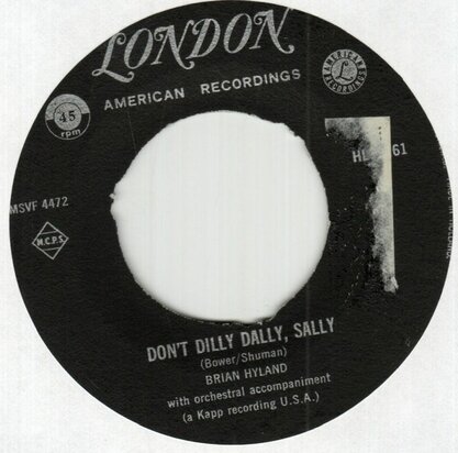 Brian Hyland - Itsy bitsy teenie weenie + Don't dilly dally, Sally (Vinylsingle)