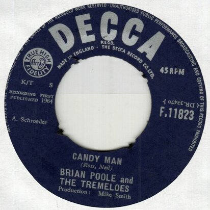 Brian Poole & The Tremeloes - Candy Man + I wish I could dance (Vinylsingle)