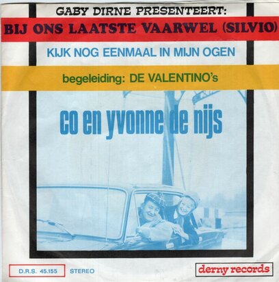 Co en Yvonne De Nijs - Bij Ons Laatste Vaarwel + Kijk Nog Eenmaal In M'n Ogen (Vinylsingle)