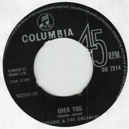 Freddie & the Dreamers - Over you + Come back when you're ready (Vinylsingle)