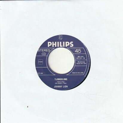 Johnny Lion - Tjingeling + Niemand weet (Vinylsingle)