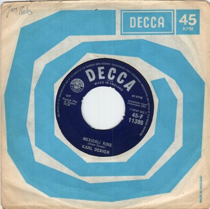 Karl Denver - Mexicali Rose + Bonny Scotland (Vinylsingle)
