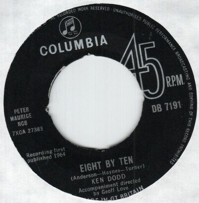 Ken Dodd - Eight By Ten + I'll Love You Tenderly (Vinylsingle)