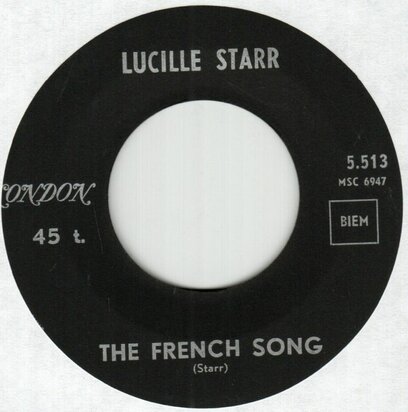 Lucille Starr - French song + Sit down and write a letter to me (Vinylsingle)