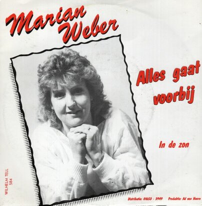 Marian Weber - Alles gaat voorbij + In de zon (Vinylsingle)