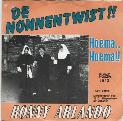 Ronny Arlando - De Nonnentwist + Hoema.... Hoema... (Vinylsingle)