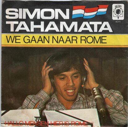 Simon Tahamata - We gaan naar Rome + Hallo mensen? (Vinylsingle)
