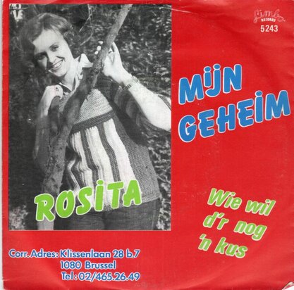 Tina Rosita - Mijn Geheim + Wie Wil D'r Nog 'n Kus (Vinylsingle)