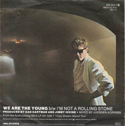 Dan Hartman - We are the young + I'm not a Rolling Stone (Vinylsingle)