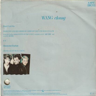 Wang Chung - Don't let go + Ornamental elephant (Vinylsingle)