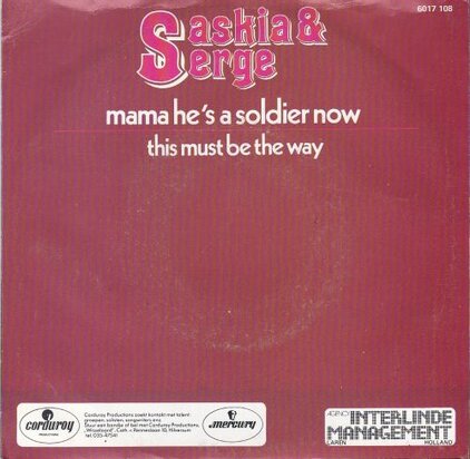 Saskia & Serge - Mama he's a soldier now + This must be (Vinylsingle)