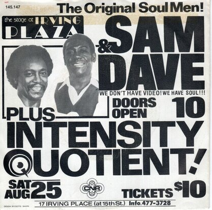 Sam & Dave - Live medley + Hold on (Vinylsingle)
