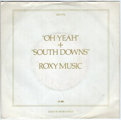 Roxy Music - Oh yeah + South downs (Vinylsingle)