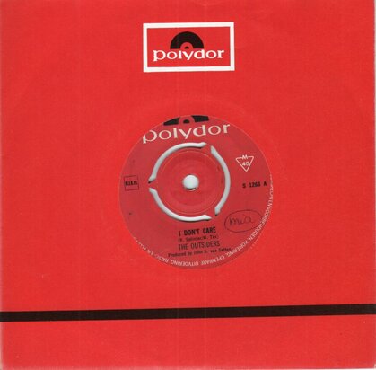 Outsiders - I Don't Care + You Remind Me (Vinylsingle)
