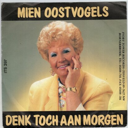 Mien Oostvogels - Denk toch aan morgen + Vroeger was er de liefde (Vinylsingle)