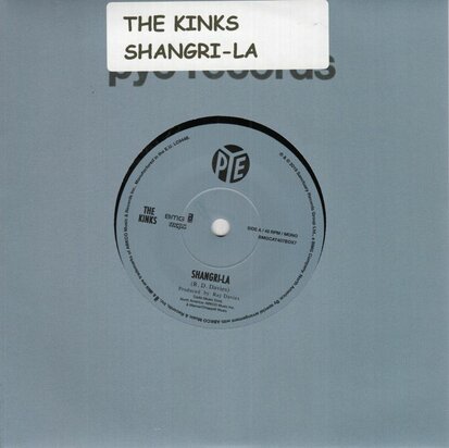 Kinks - Shangrila + This man he weeps tonight (Vinylsingle)