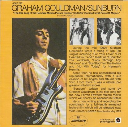Graham Gouldman  - Sunburn + Think about it (Vinylsingle)