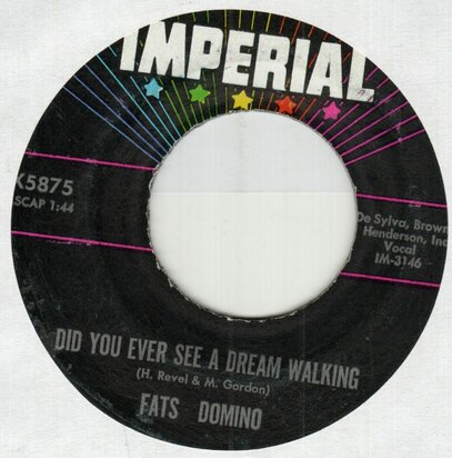 Fats Domino - Did you ever see a dream walking + Stop the clock (Vinylsingle)