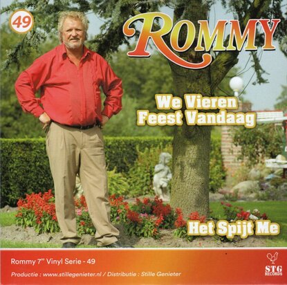 Rommy - We vieren feest vandaag + Het spijt me (Vinylsingle)
