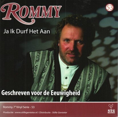 Rommy - Ja ik durf het aan + Geschreven voor de eeuwigheid (Vinylsingle)