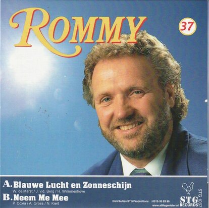 Rommy - Blauwe Lucht En Zonneschijn + Neem Me Mee (Vinylsingle)