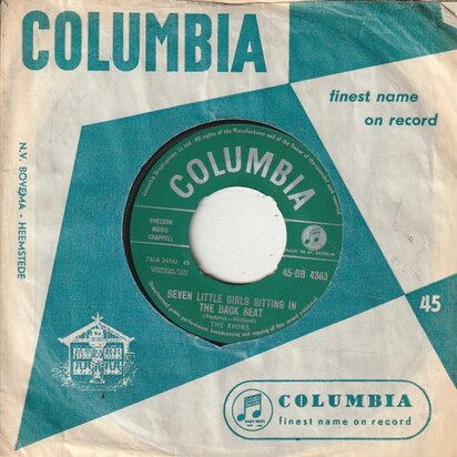 Avons - Seven little girls sitting in the back seat + Alone at eight (Vinylsingle)