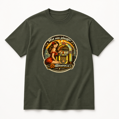 T-Shirt Groen maat XL "Wat een plaatje"